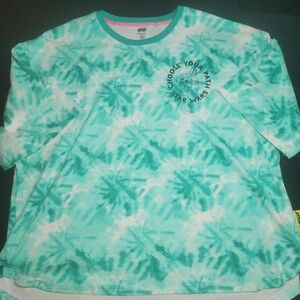Disney Star Wars Unisex Choose Your Path Green Tie Dye Grogu Yoda T-Shirt XL NWT